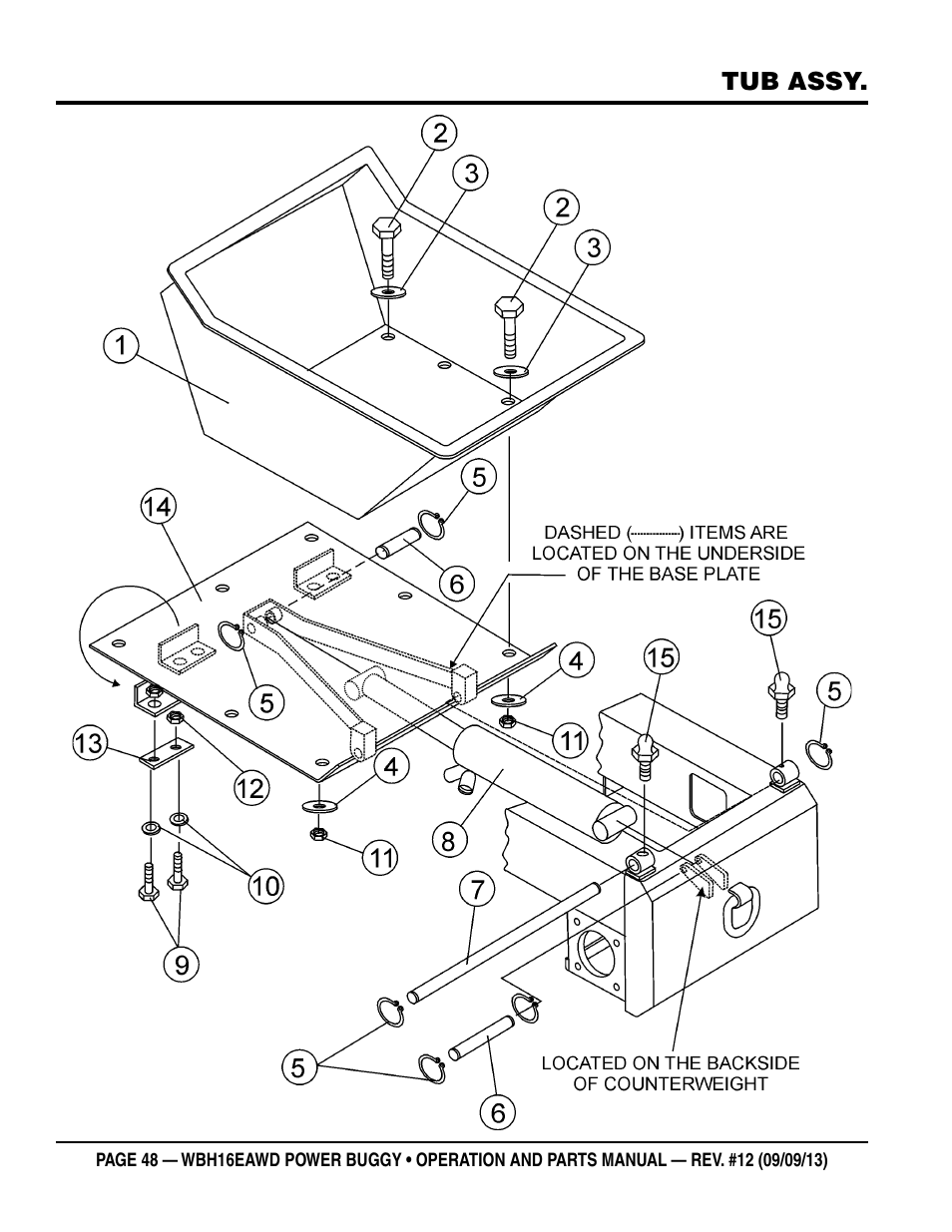 Multiquip WBH16EAWD User Manual | Page 48 / 68
