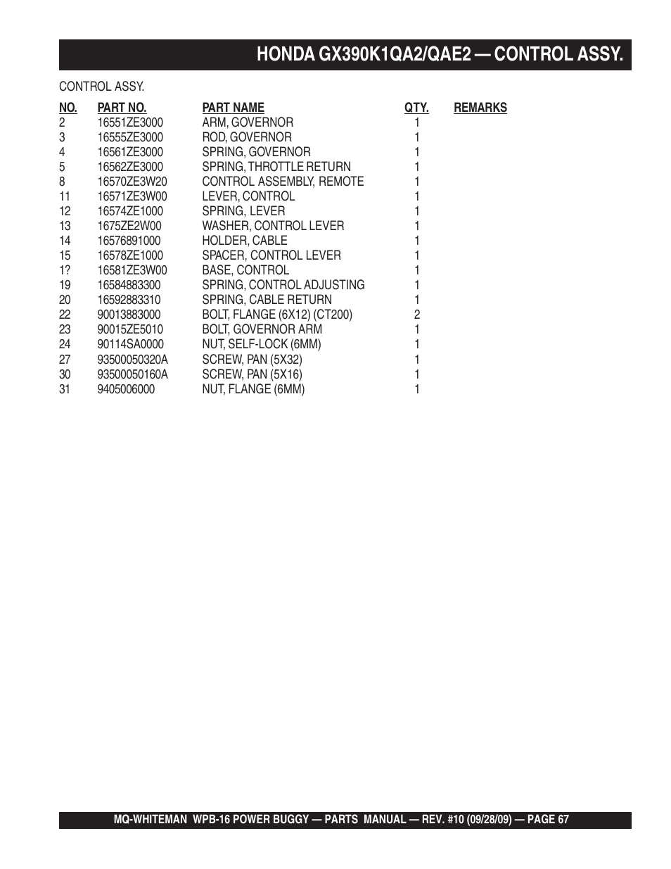 Multiquip WPB16_16E User Manual | Page 67 / 74