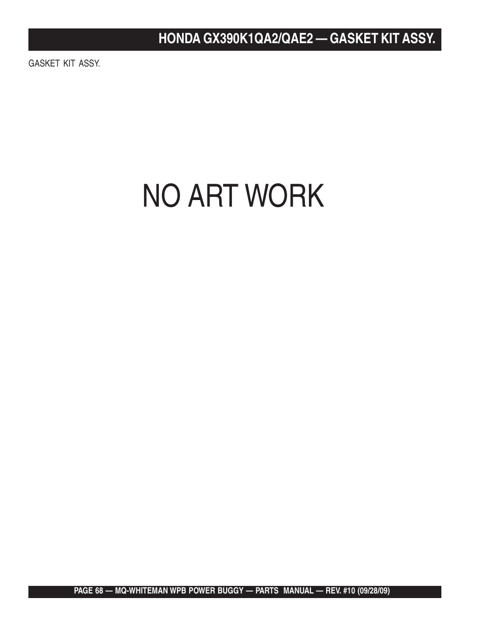 No art work | Multiquip WPB16_16E User Manual | Page 68 / 74