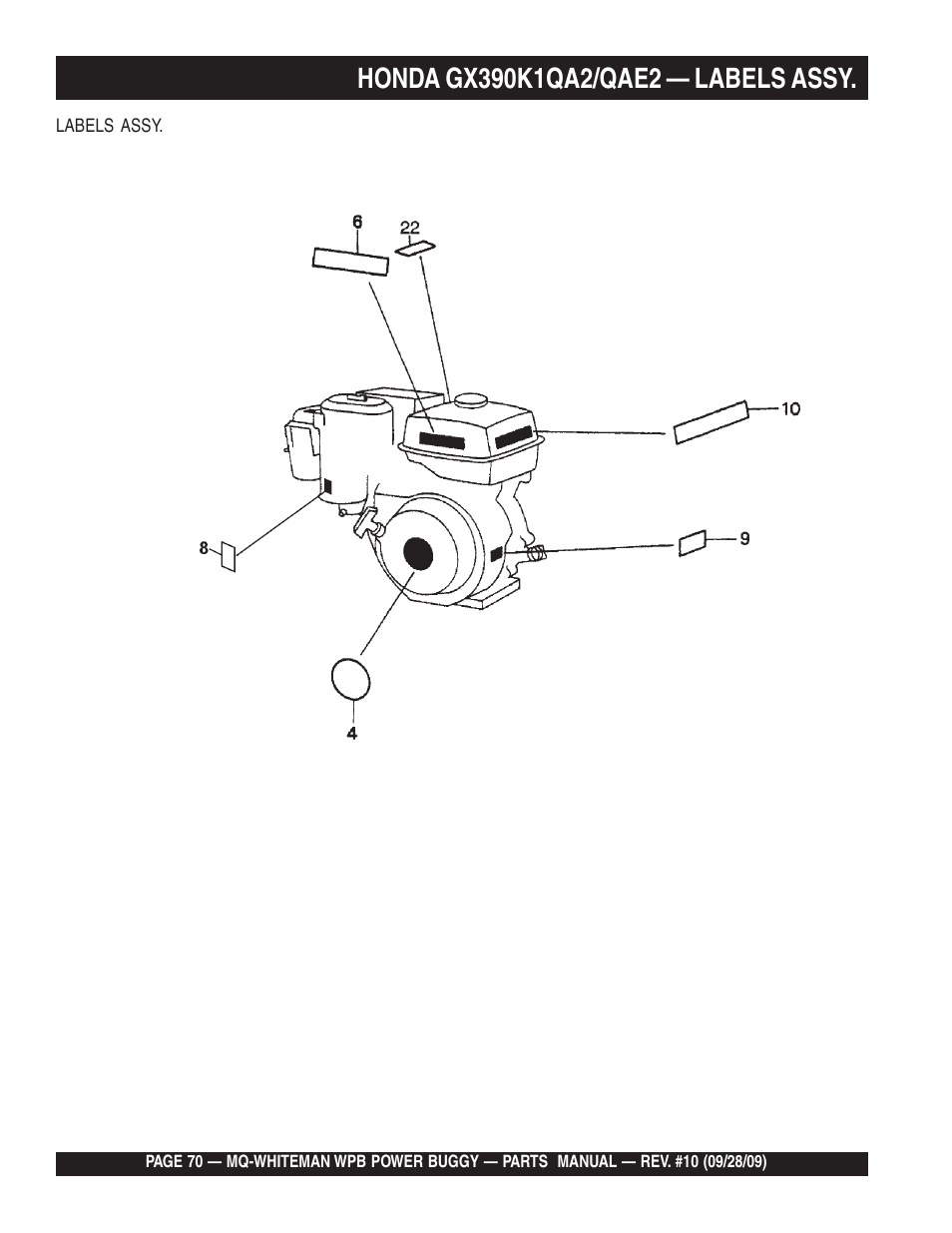 Multiquip WPB16_16E User Manual | Page 70 / 74
