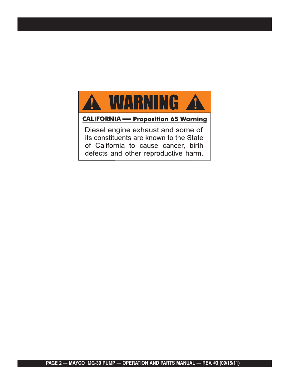 Multiquip MG30M2D User Manual | Page 2 / 170