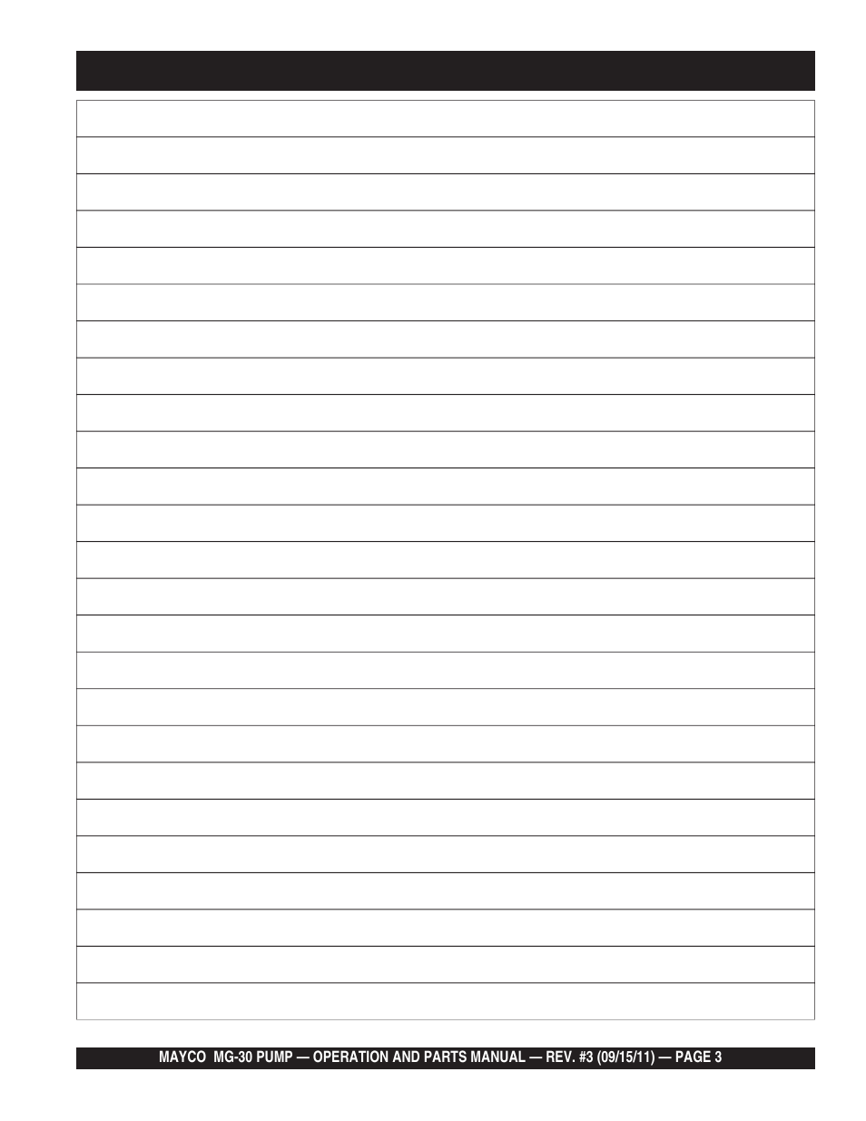 Multiquip MG30M2D User Manual | Page 3 / 170