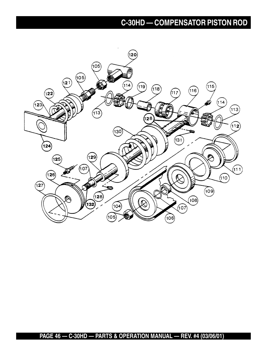 C-30hd — compensator piston rod | Multiquip C30HD User Manual | Page 46 / 94