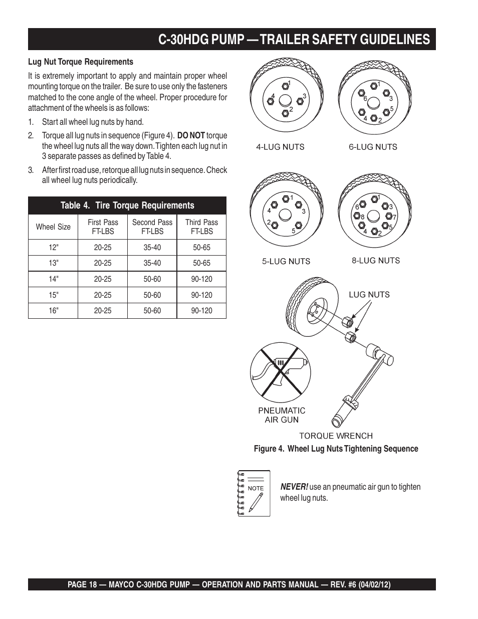 C-30hdg pump — trailer safety guidelines | Multiquip C30HDG User Manual | Page 18 / 112