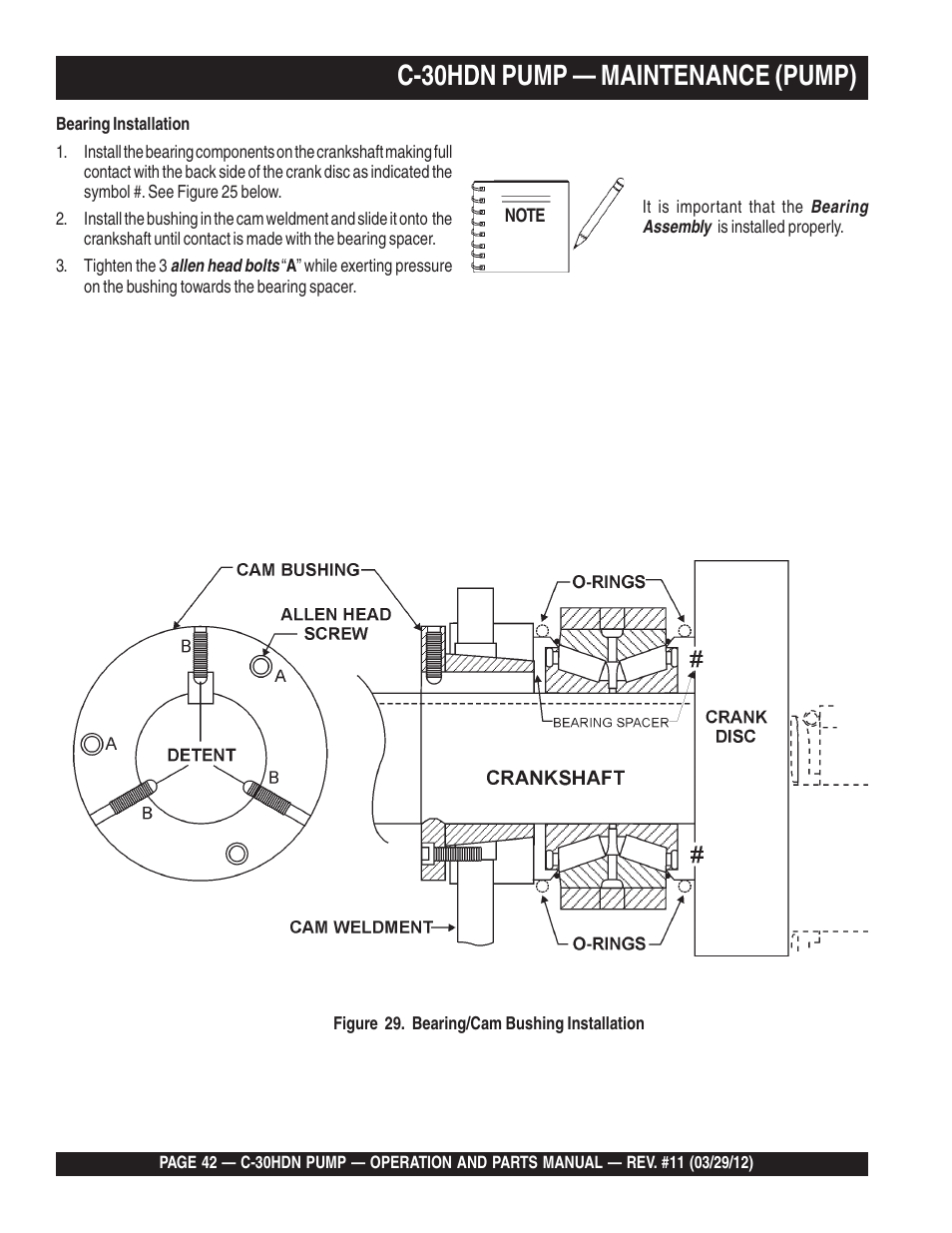 C-30hdn pump — maintenance (pump) | Multiquip C30HDN User Manual | Page 42 / 148