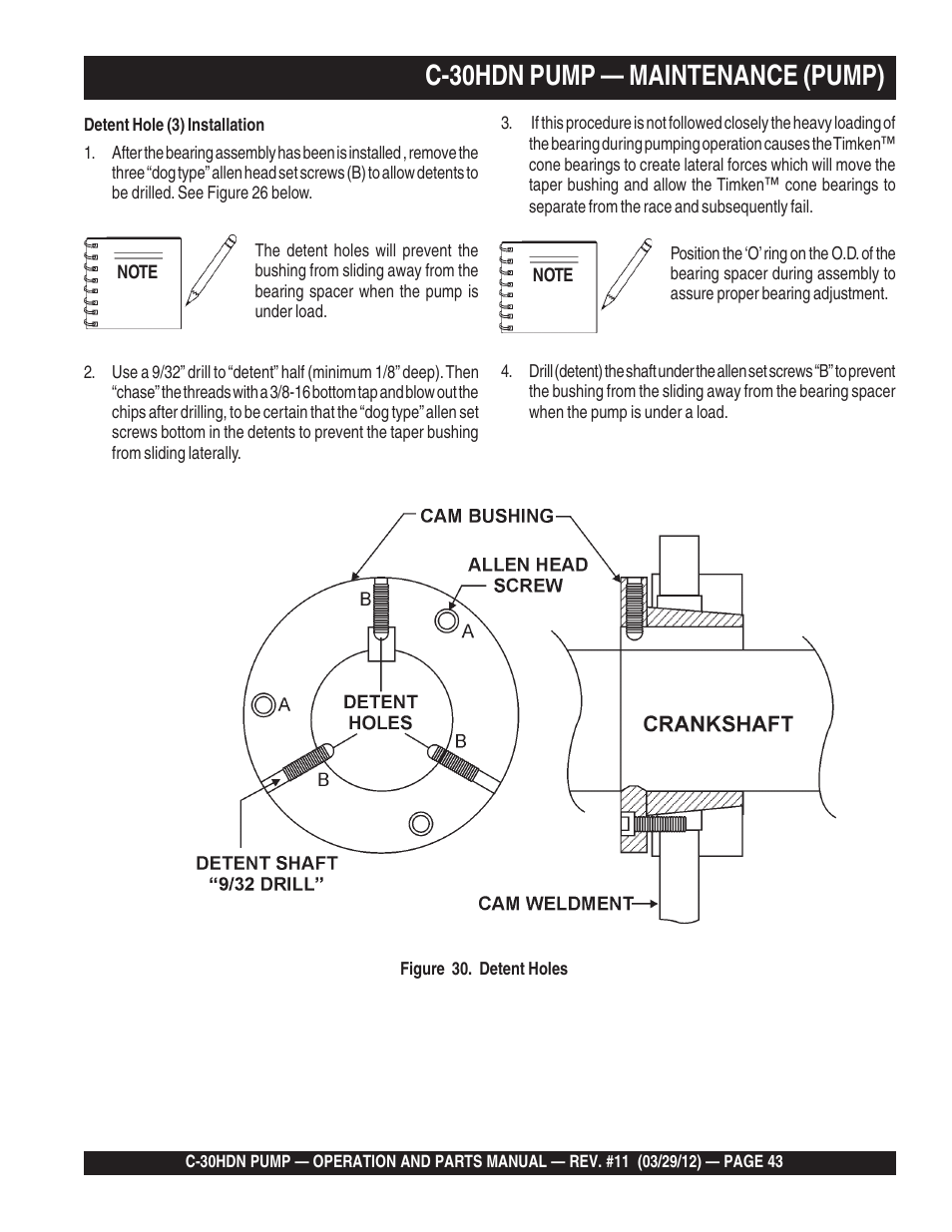 C-30hdn pump — maintenance (pump) | Multiquip C30HDN User Manual | Page 43 / 148