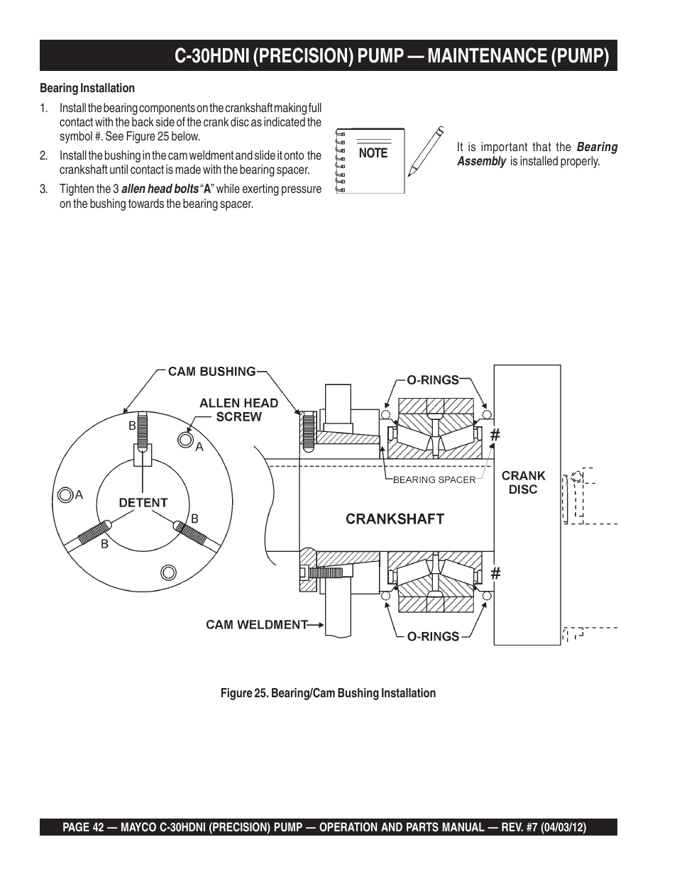 C-30hdni (precision) pump — maintenance (pump) | Multiquip C30HDNI User Manual | Page 42 / 136