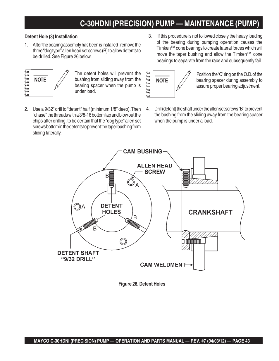 C-30hdni (precision) pump — maintenance (pump) | Multiquip C30HDNI User Manual | Page 43 / 136