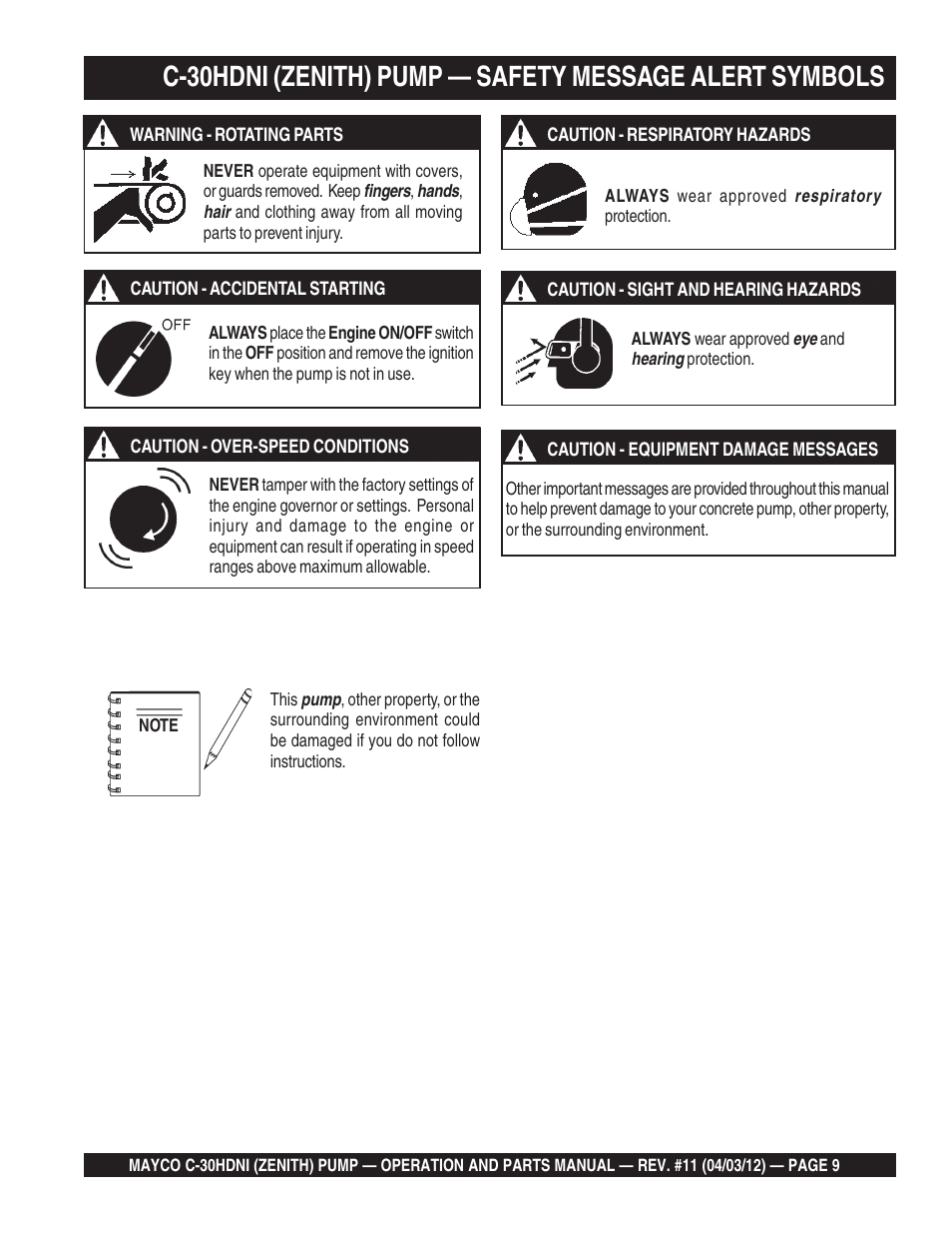 Multiquip C30HDNI User Manual | Page 9 / 134