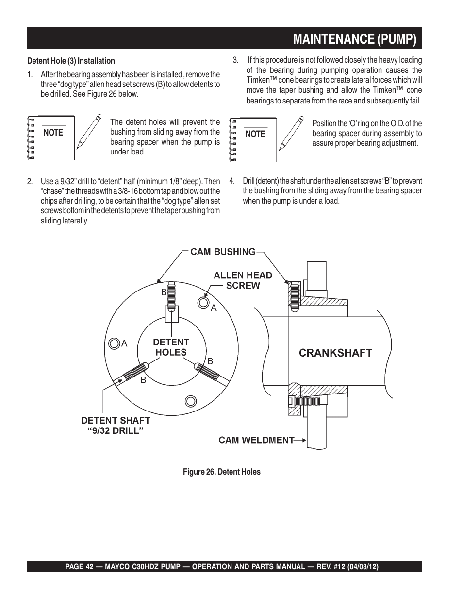 Maintenance (pump) | Multiquip C30HDZ User Manual | Page 42 / 106