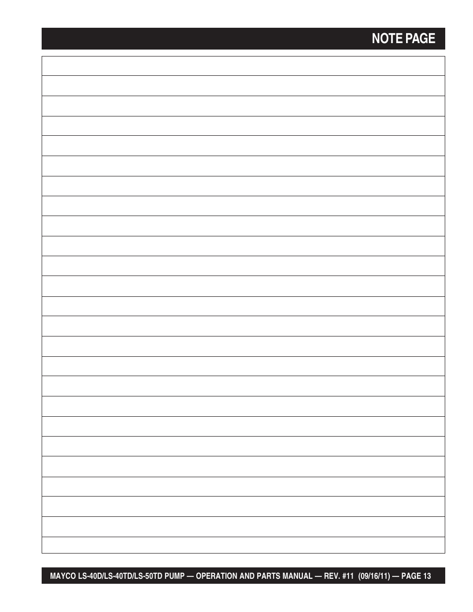 Multiquip LS-50TD User Manual | Page 13 / 140