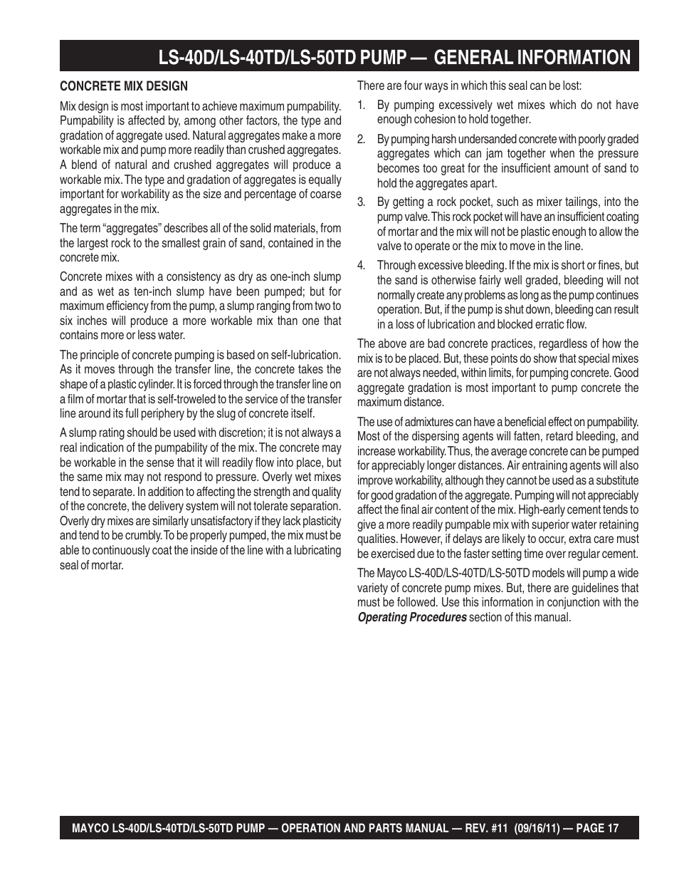 Multiquip LS-50TD User Manual | Page 17 / 140