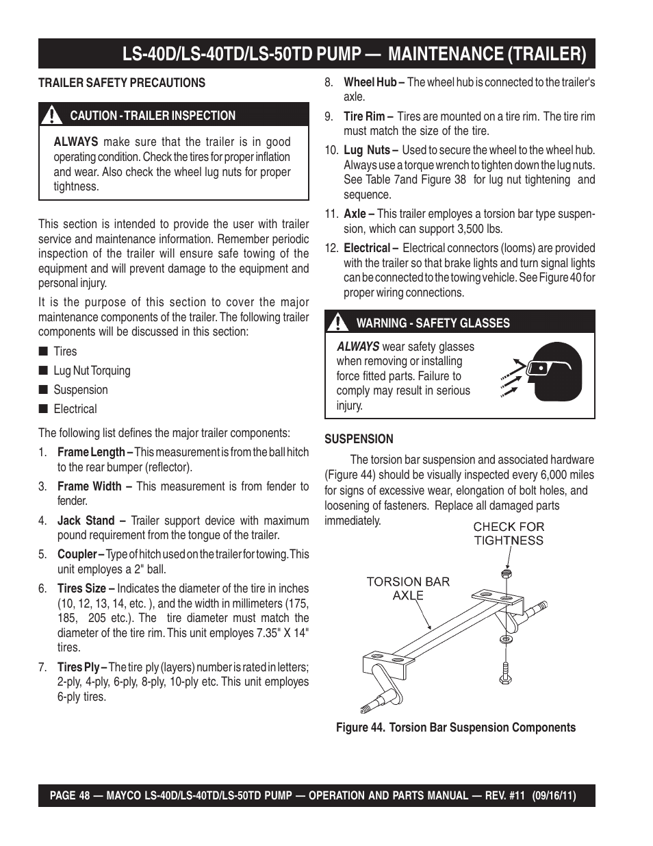 Multiquip LS-50TD User Manual | Page 48 / 140
