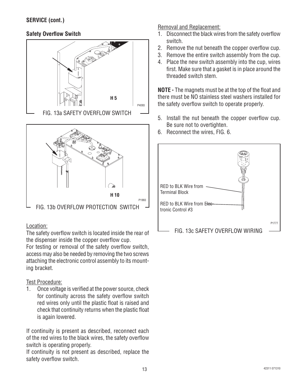 Bunn DV User Manual | Page 13 / 24