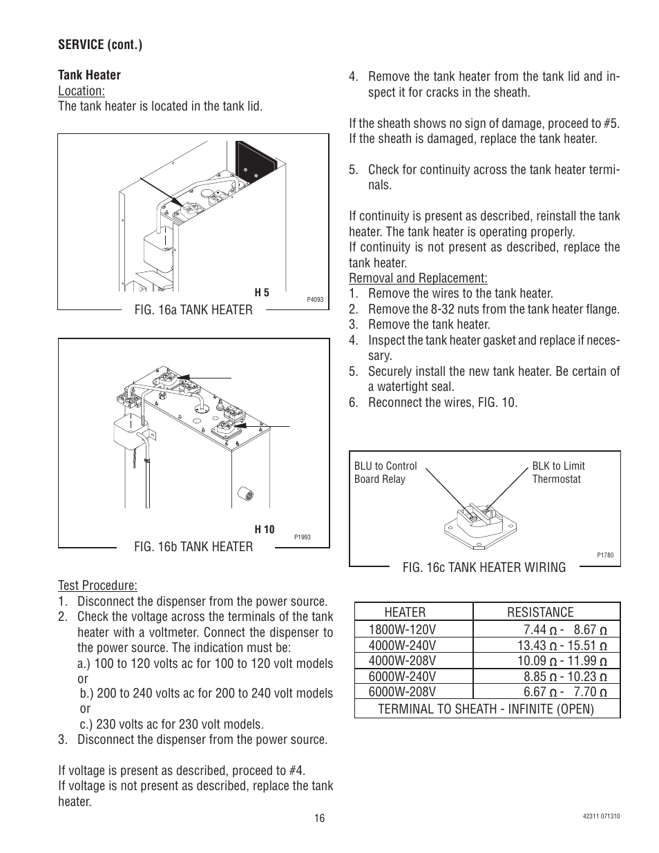 Bunn DV User Manual | Page 16 / 24