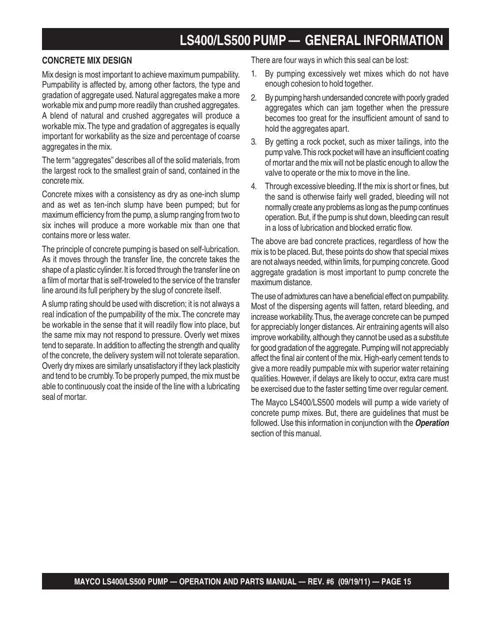 Multiquip LS-500 User Manual | Page 15 / 148