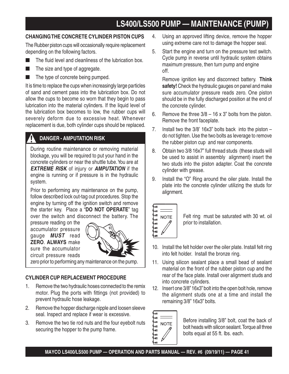 Multiquip LS-500 User Manual | Page 41 / 148