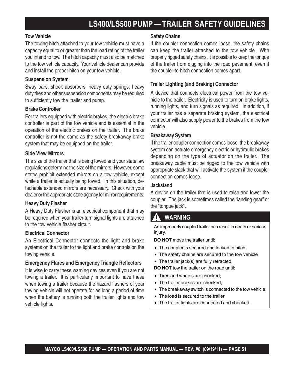 Multiquip LS-500 User Manual | Page 51 / 148