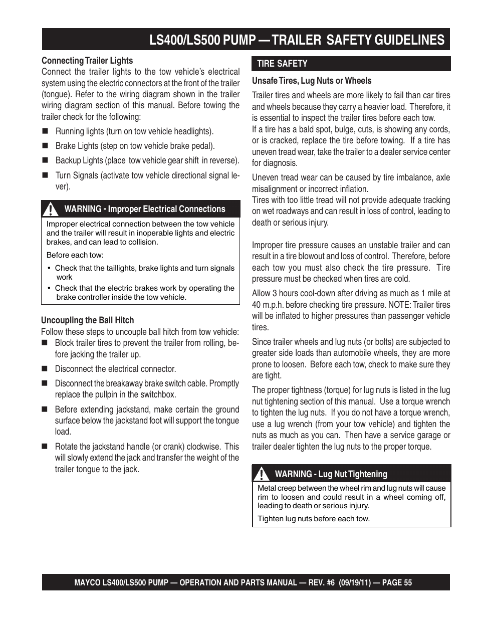 Multiquip LS-500 User Manual | Page 55 / 148