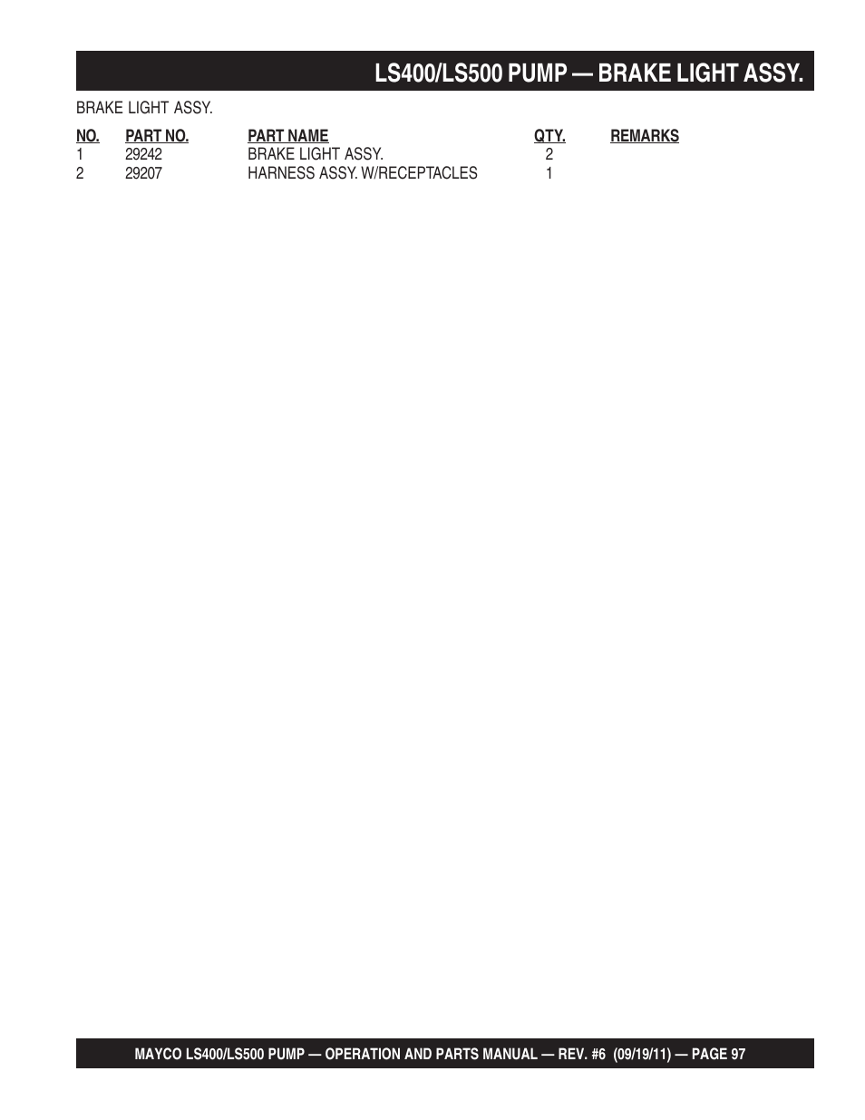 Multiquip LS-500 User Manual | Page 97 / 148