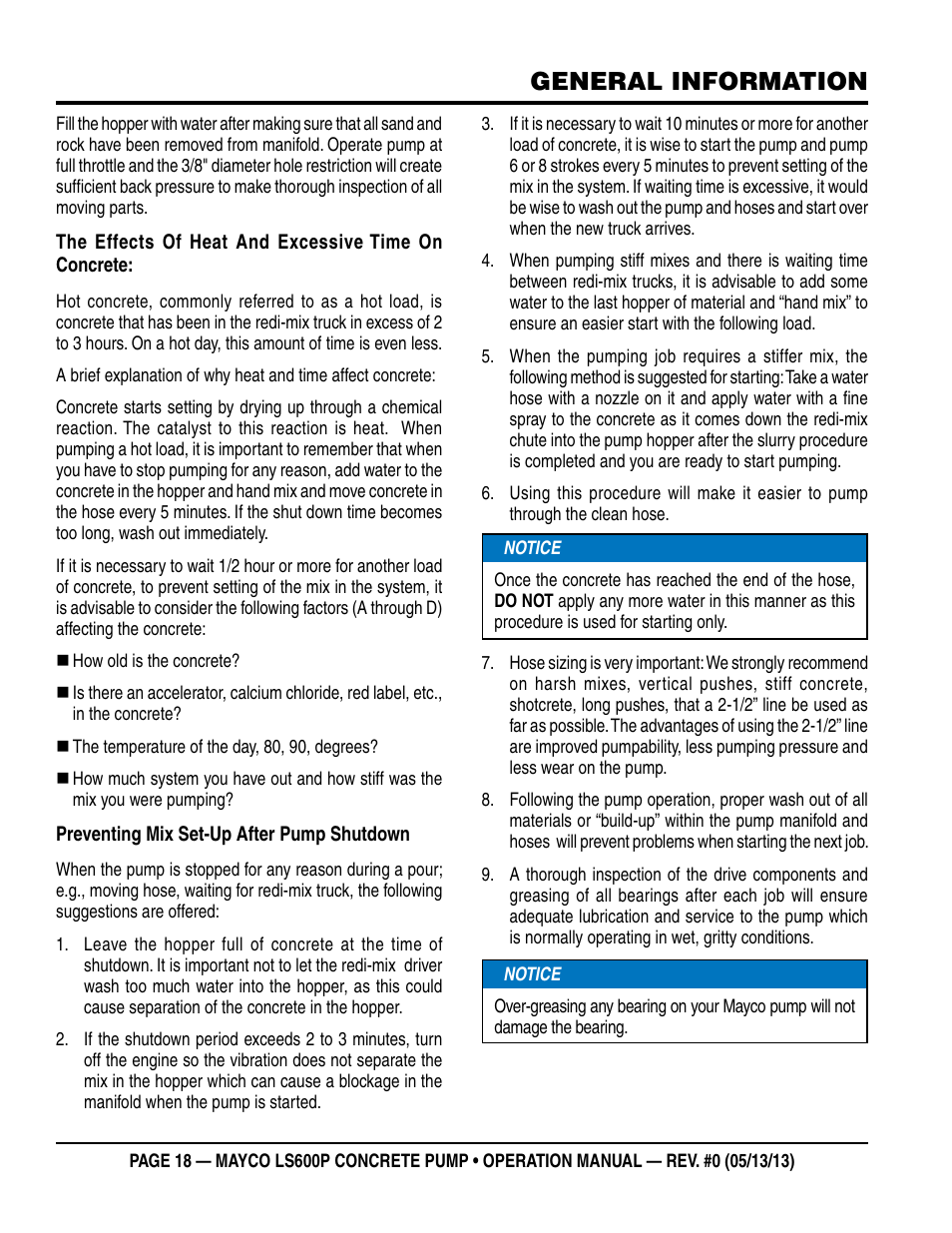 General information | Multiquip LS-600P User Manual | Page 18 / 88