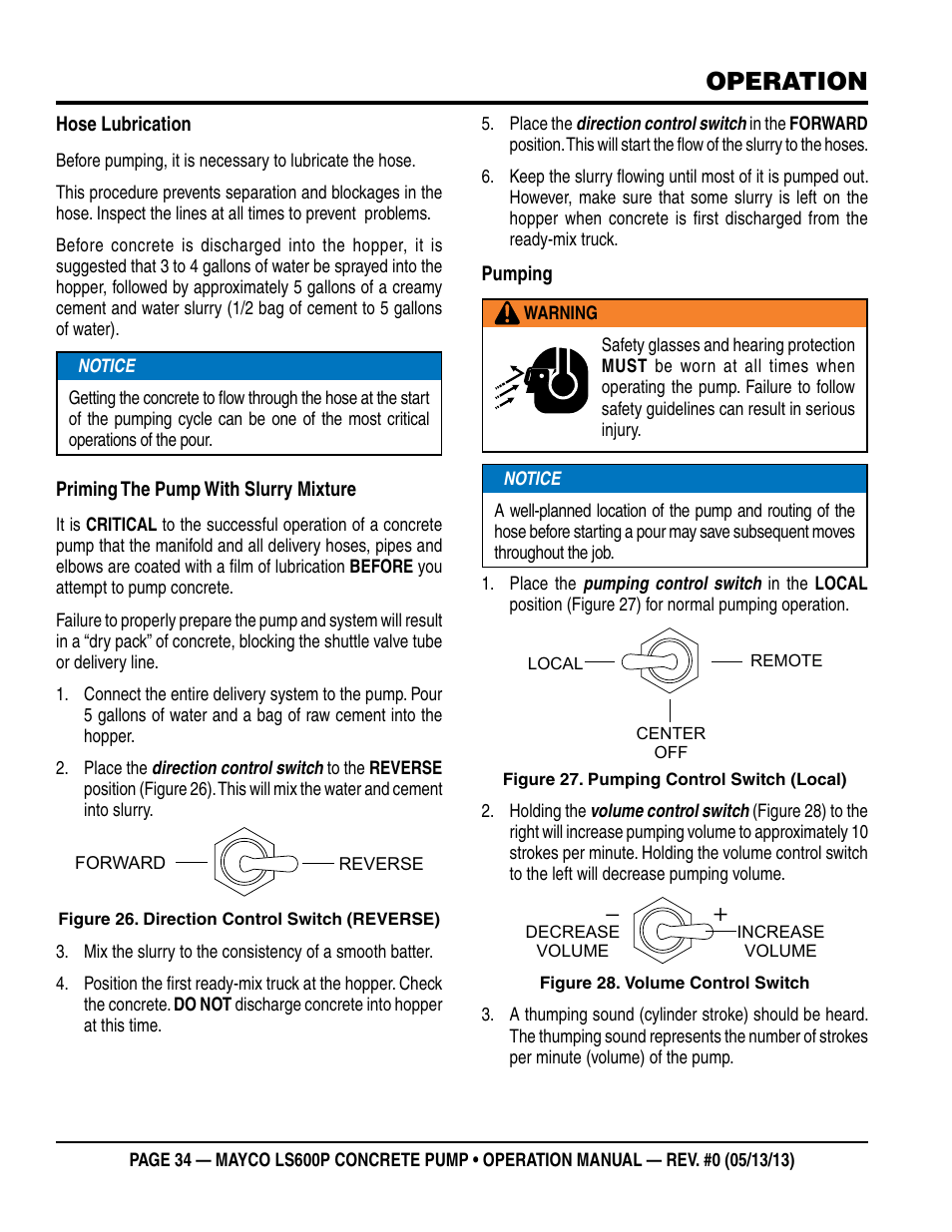 Operation | Multiquip LS-600P User Manual | Page 34 / 88