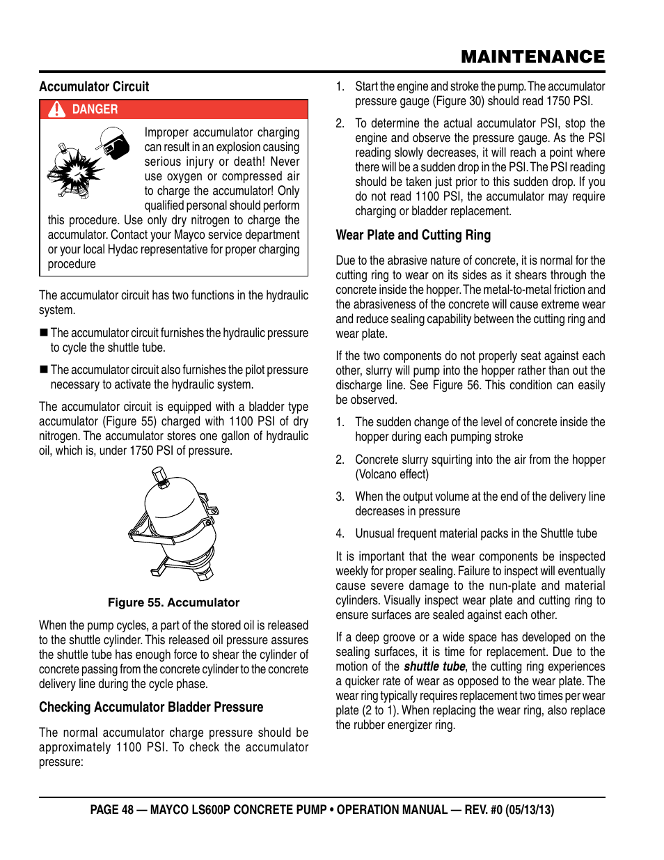 Maintenance | Multiquip LS-600P User Manual | Page 48 / 88