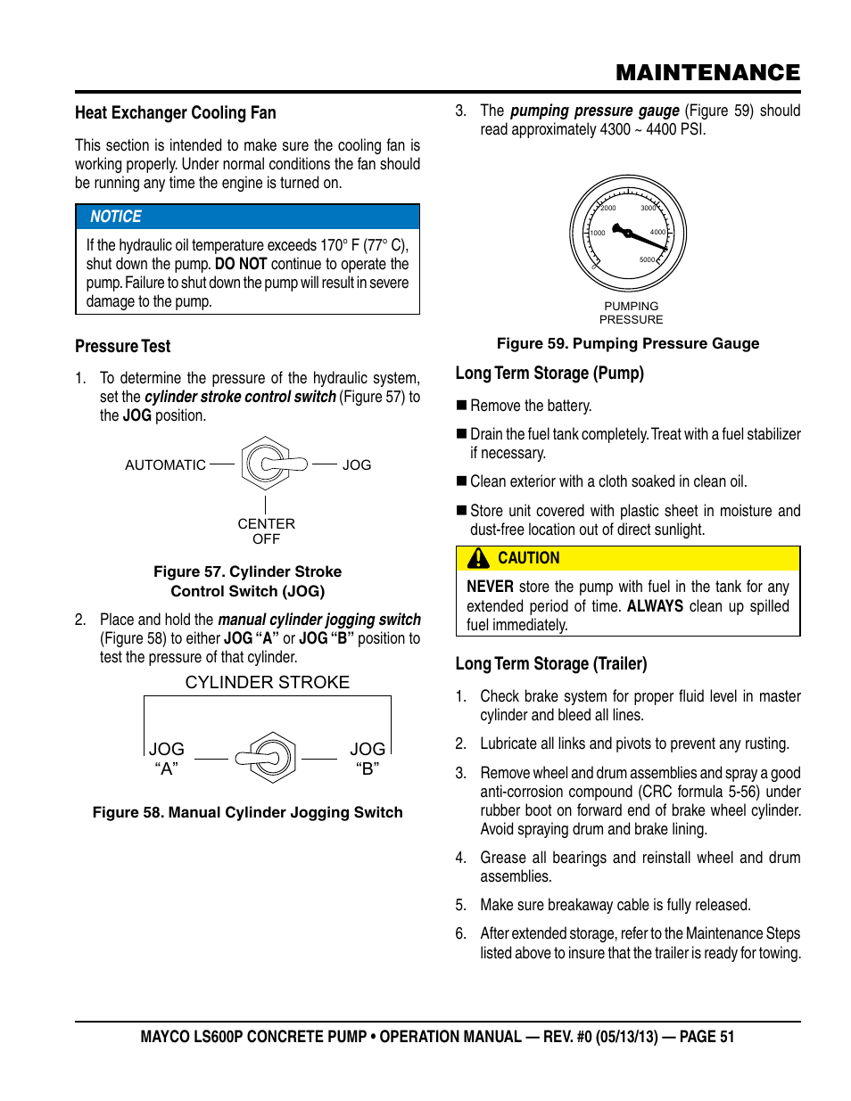 Maintenance | Multiquip LS-600P User Manual | Page 51 / 88