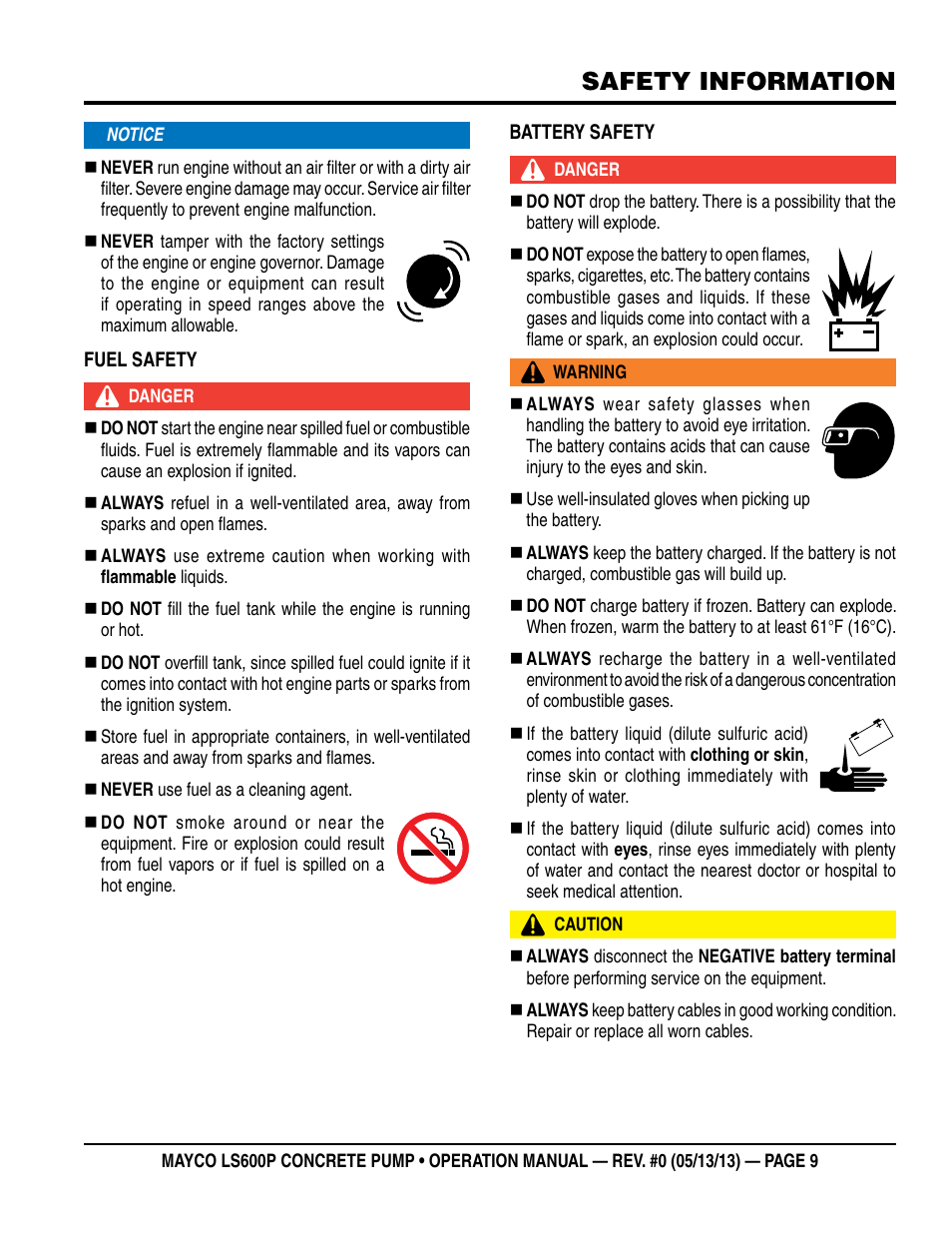 Safety information | Multiquip LS-600P User Manual | Page 9 / 88