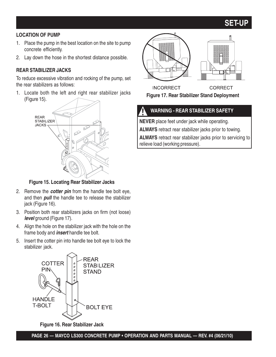 Set-up | Multiquip LS-300 User Manual | Page 26 / 140
