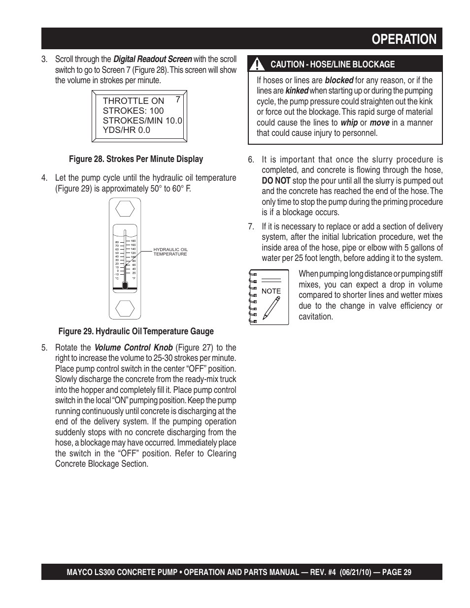 Operation | Multiquip LS-300 User Manual | Page 29 / 140