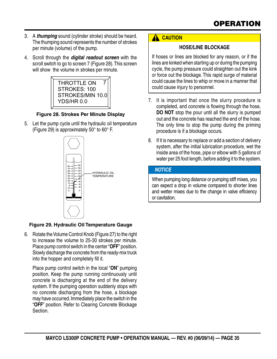 Operation | Multiquip LS-300P User Manual | Page 35 / 90
