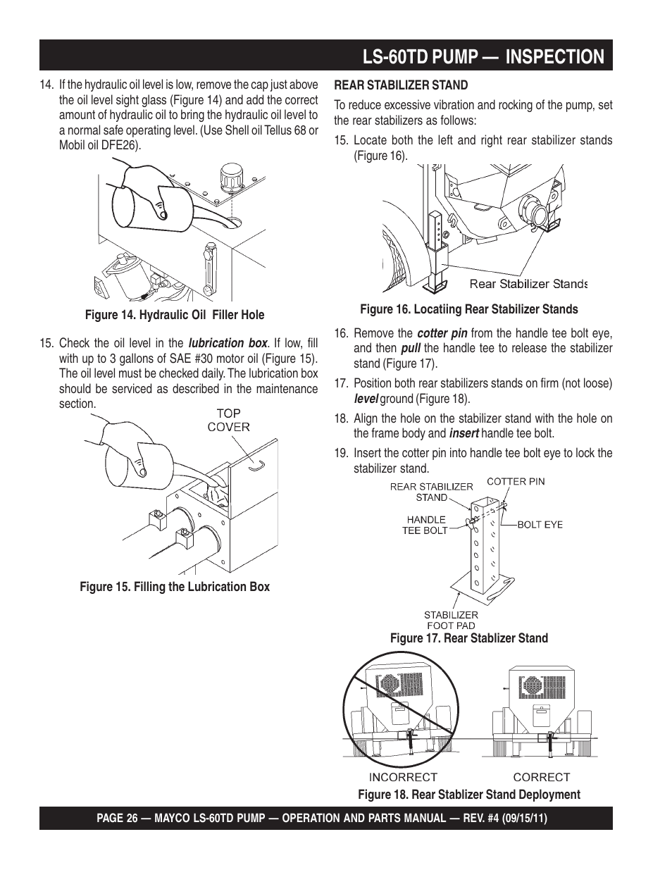 Ls-60td pump — inspection | Multiquip LS-60TD User Manual | Page 26 / 138