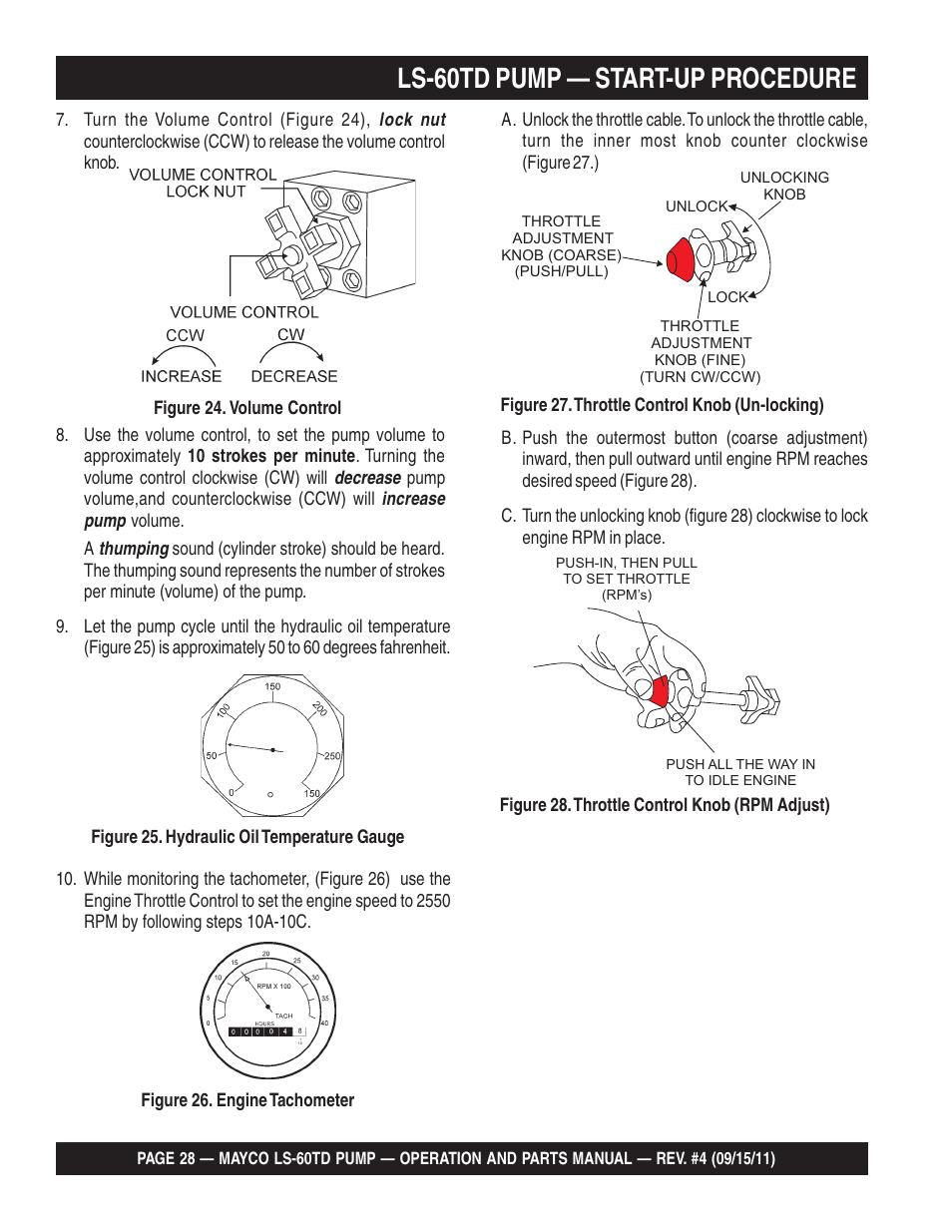 Ls-60td pump — start-up procedure | Multiquip LS-60TD User Manual | Page 28 / 138
