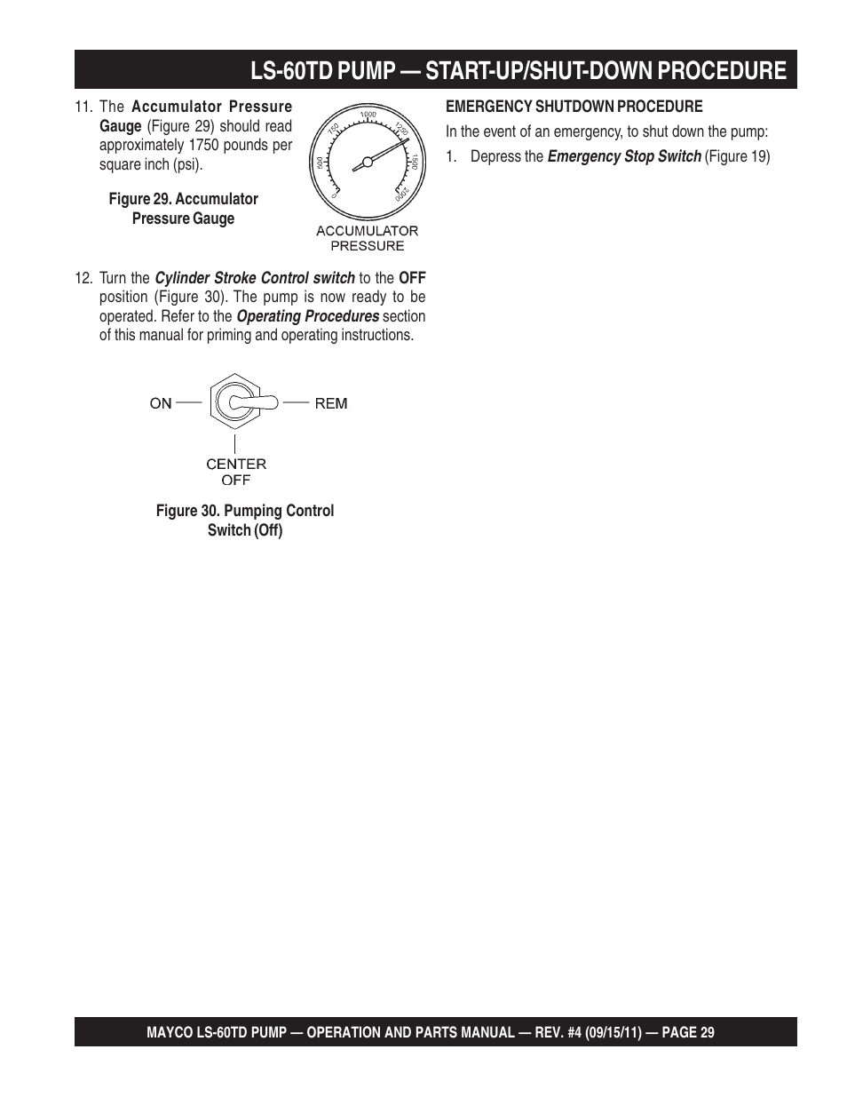 Ls-60td pump — start-up/shut-down procedure | Multiquip LS-60TD User Manual | Page 29 / 138