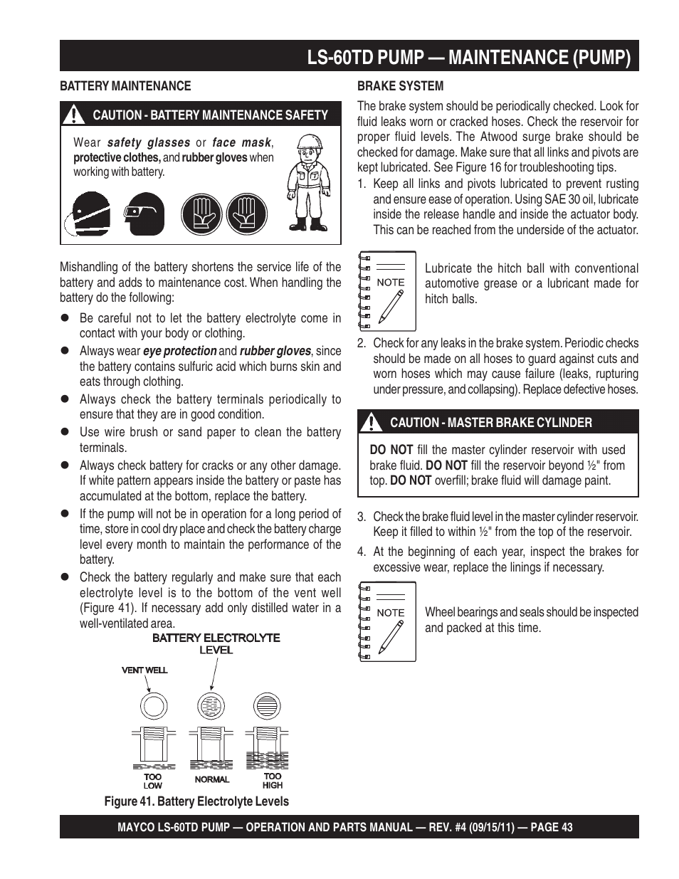 Ls-60td pump — maintenance (pump) | Multiquip LS-60TD User Manual | Page 43 / 138