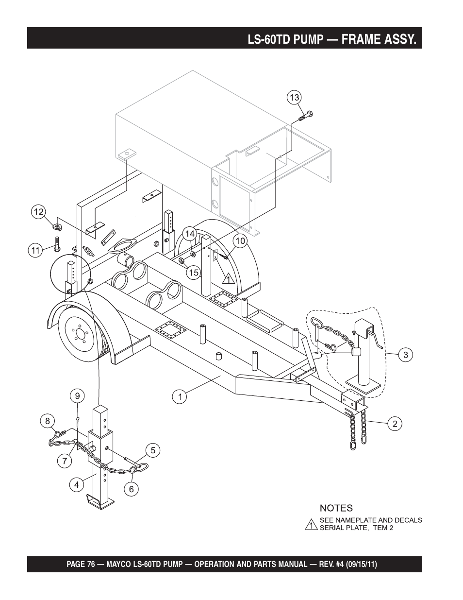Frame assy | Multiquip LS-60TD User Manual | Page 76 / 138
