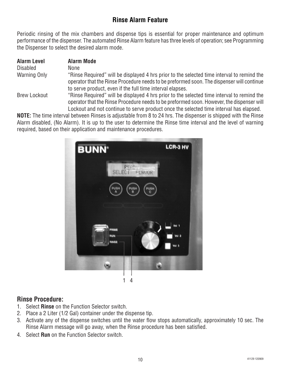 Bunn LCR-3 User Manual | Page 10 / 27