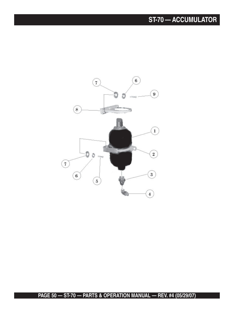 St-70 — accumulator | Multiquip ST70 User Manual | Page 50 / 92