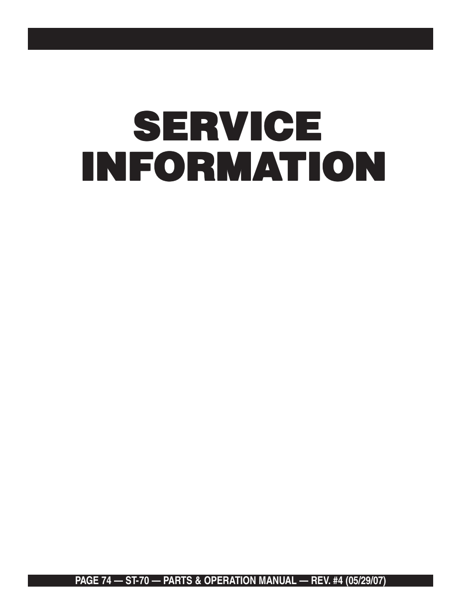 Multiquip ST70 User Manual | Page 74 / 92