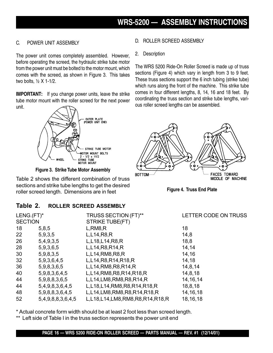 Wrs-5200 — assembly instructions | Multiquip WRS5200 (CHINA) User Manual | Page 16 / 66