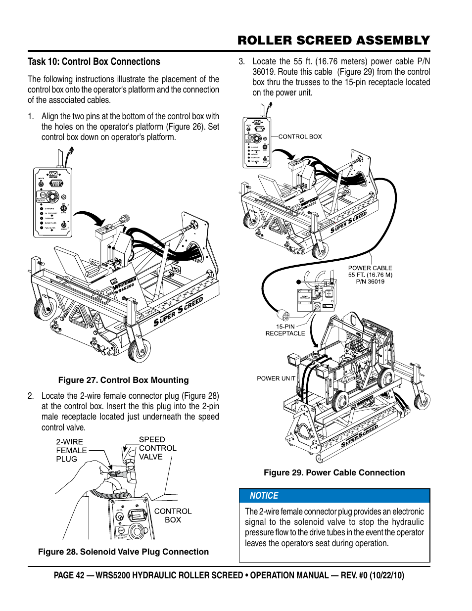 Roller screed assembly | Multiquip WRS5200 (ORIGINAL COPY) User Manual | Page 42 / 66