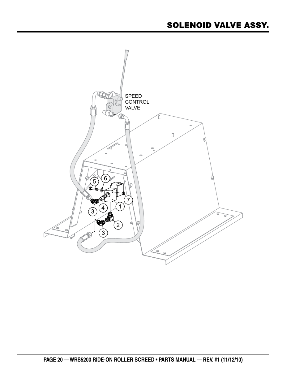 Solenoid valve assy | Multiquip WRS5200 (VANGUARD DM950 DIESEL ENGINE) User Manual | Page 20 / 90