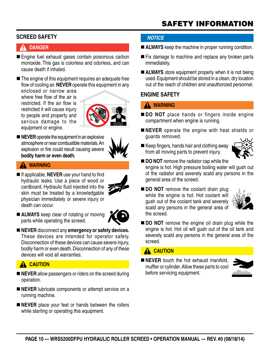 Safety information | Multiquip WRS5200DFPU (KUBOTA WG972-GL-E3 DUAL FUEL) User Manual | Page 10 / 82