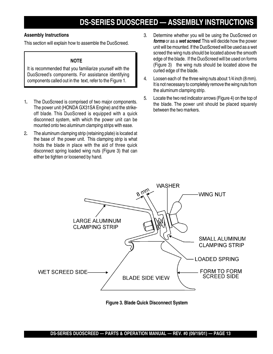 Ds-series duoscreed — assembly instructions | Multiquip DS-Series (CHINA) User Manual | Page 13 / 58