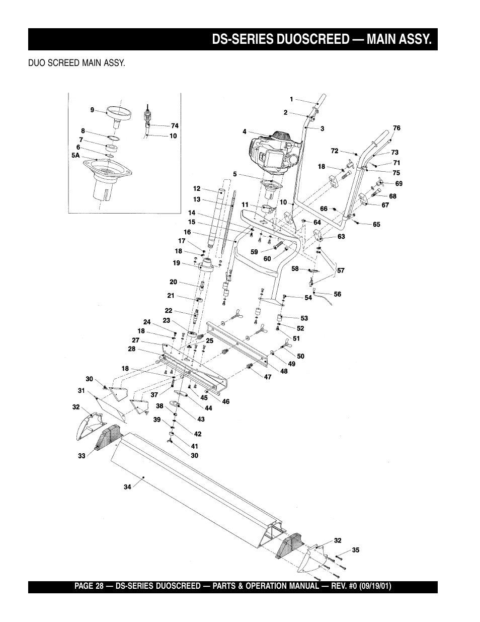 Lds-series duoscreed — main assy | Multiquip DS-Series (CHINA) User Manual | Page 28 / 58