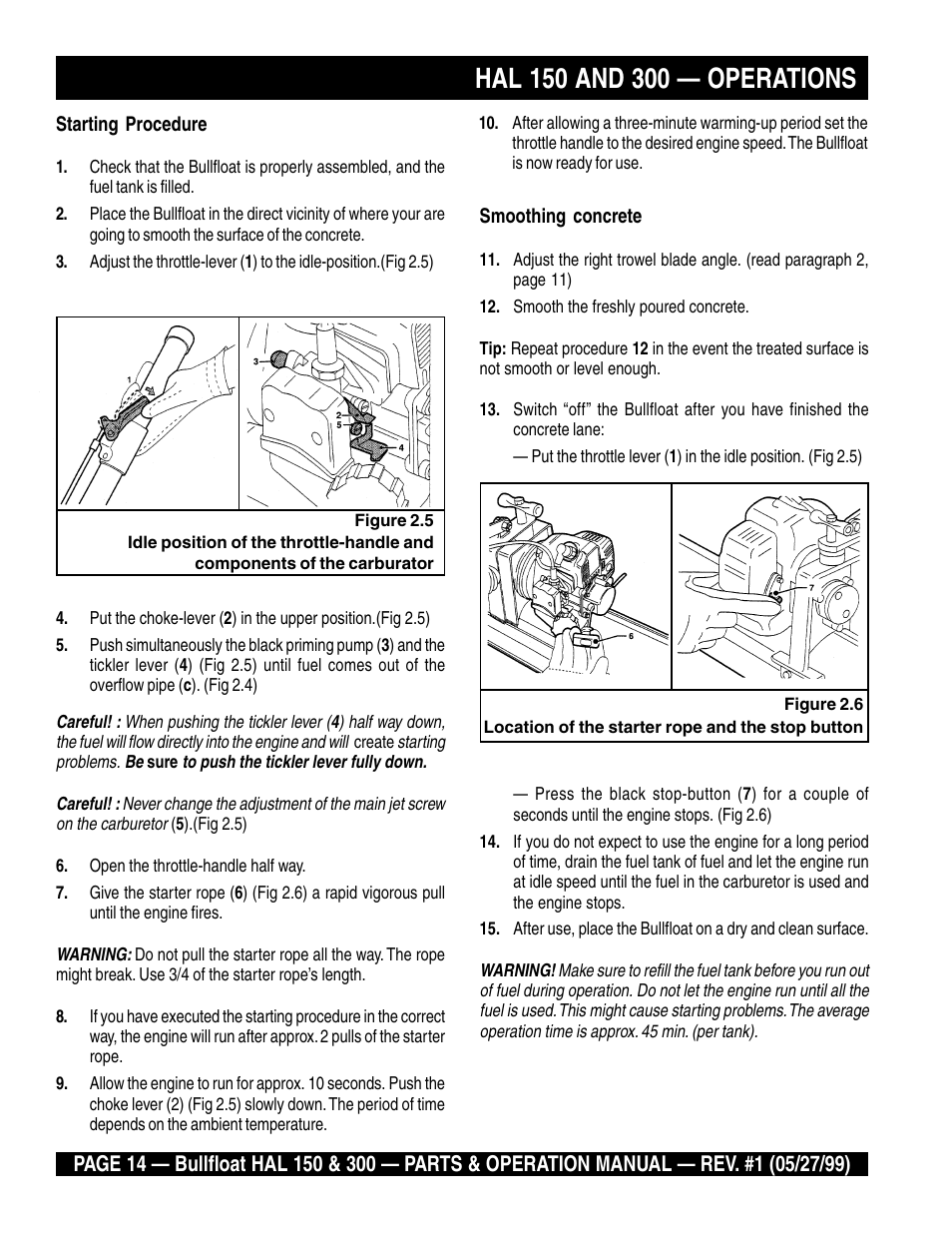 Multiquip HAL 300 User Manual | Page 14 / 40