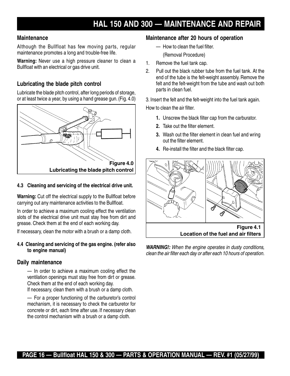 Multiquip HAL 300 User Manual | Page 16 / 40