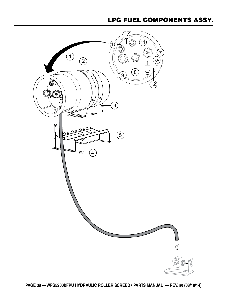 Lpg fuel components assy | Multiquip WRSPUDF (KUBOTA WG972GL-E3 DUAL FUEL GAS AND PROPANE ENGINE) User Manual | Page 38 / 108