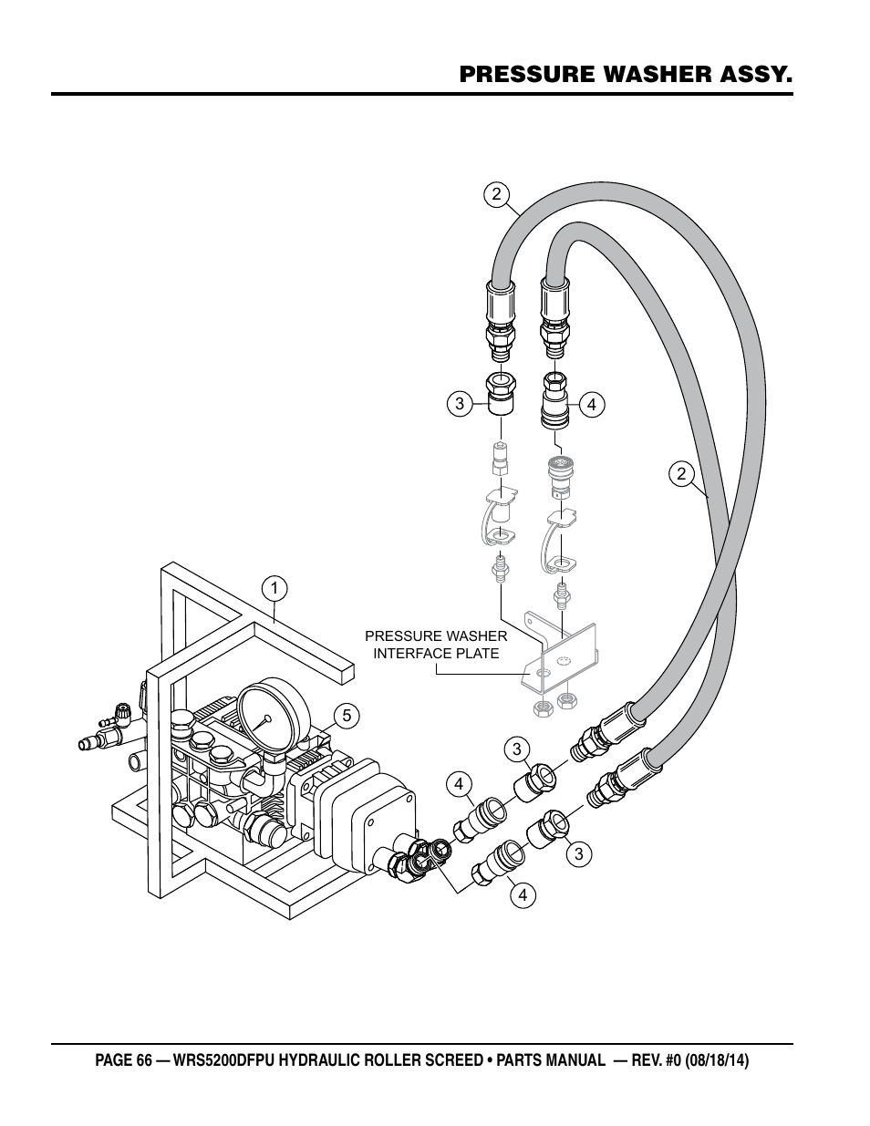 Pressure washer assy | Multiquip WRSPUDF (KUBOTA WG972GL-E3 DUAL FUEL GAS AND PROPANE ENGINE) User Manual | Page 66 / 108